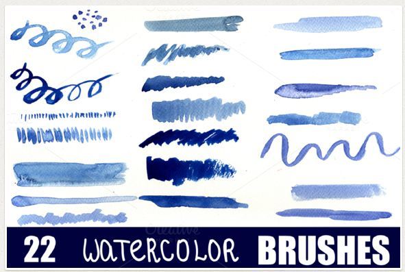 download free watercolor brushes photoshop