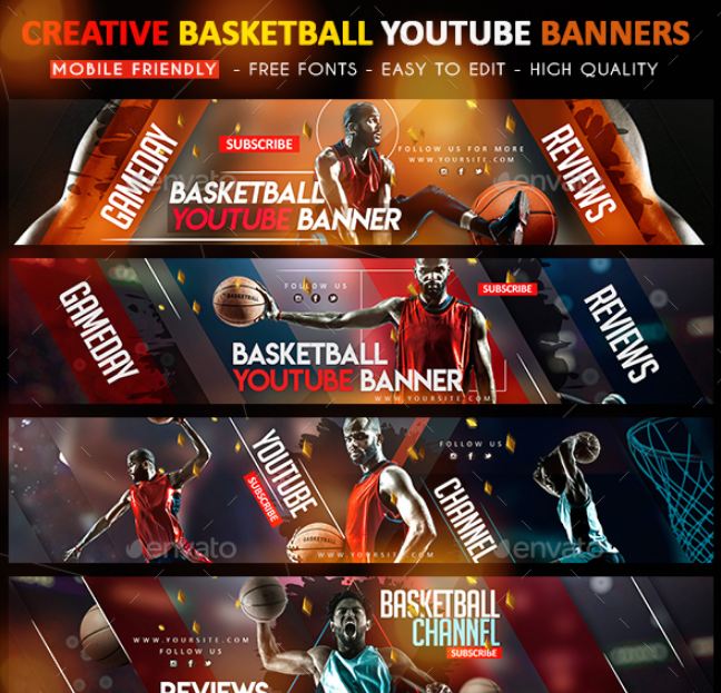 Free Editable Gaming  Banner Templates