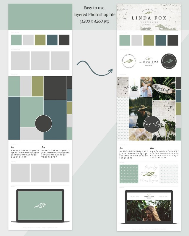 25 Brand Board Templates for Canva InDesign Photoshop Illustrator
