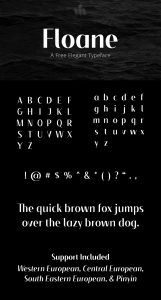 Free Floane Elegant Sans Serif Typeface - Texty Cafe