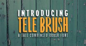 Free Tele Brush Condensed Brush Font thumb